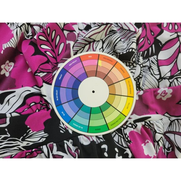 Cato Womens Top 22W 24W Plus Cap Sleeve Purple Floral Poly Blend FLO23E - Picture 8 of 8